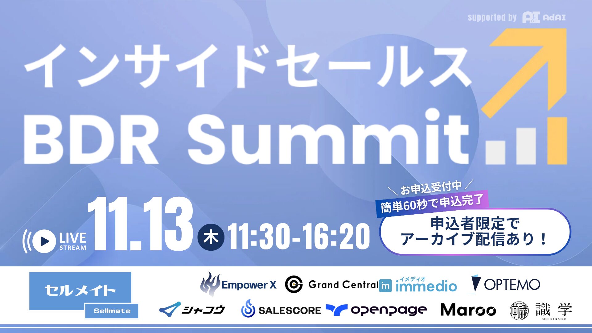 インサイドセールス BDR Summit〜インサイドセールスの新たな可能性を切り拓く